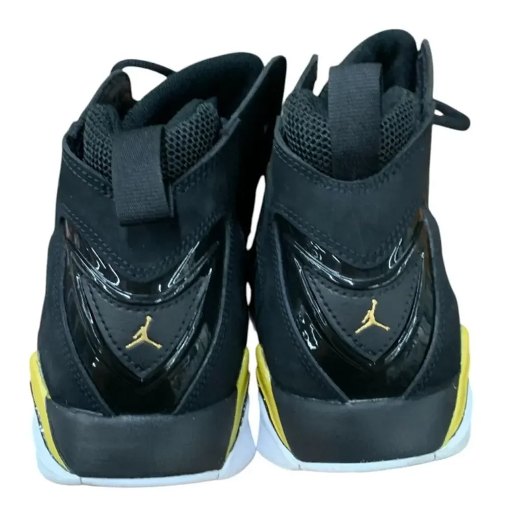 Jordan True Flight 91' Black Metallic‎ Gold MEN SHOES size 11 Suede